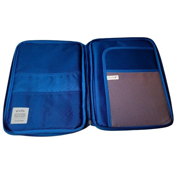 YOOBI Blue Lips Laptop Chromebook Case Multiple Compartment  Document Organizer - Picture 3 of 7